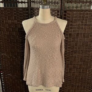 Cozy Blush Pink Knit Sweater